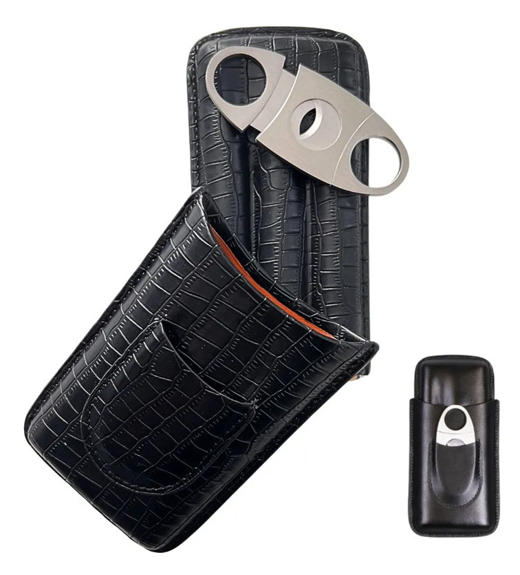 porta charutos de couro Fernando de Noronha